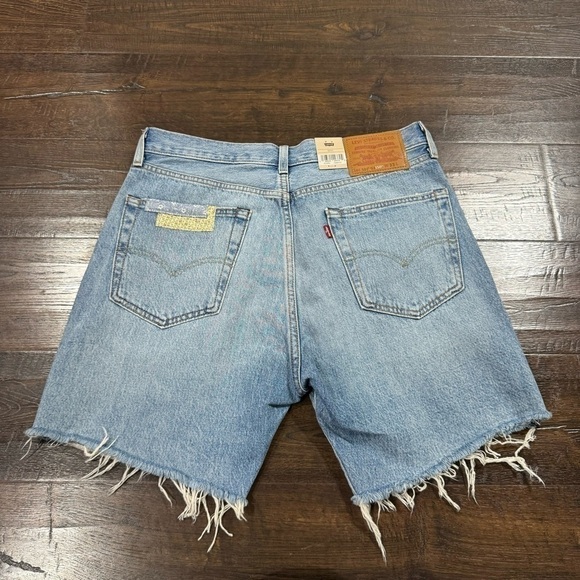 Levi’s 501 93 Patchwork Denim Shorts Size 33X7 Men - Picture 3 of 11